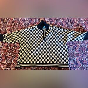 Tuckernuck Black and Off-White Geometric Sweater